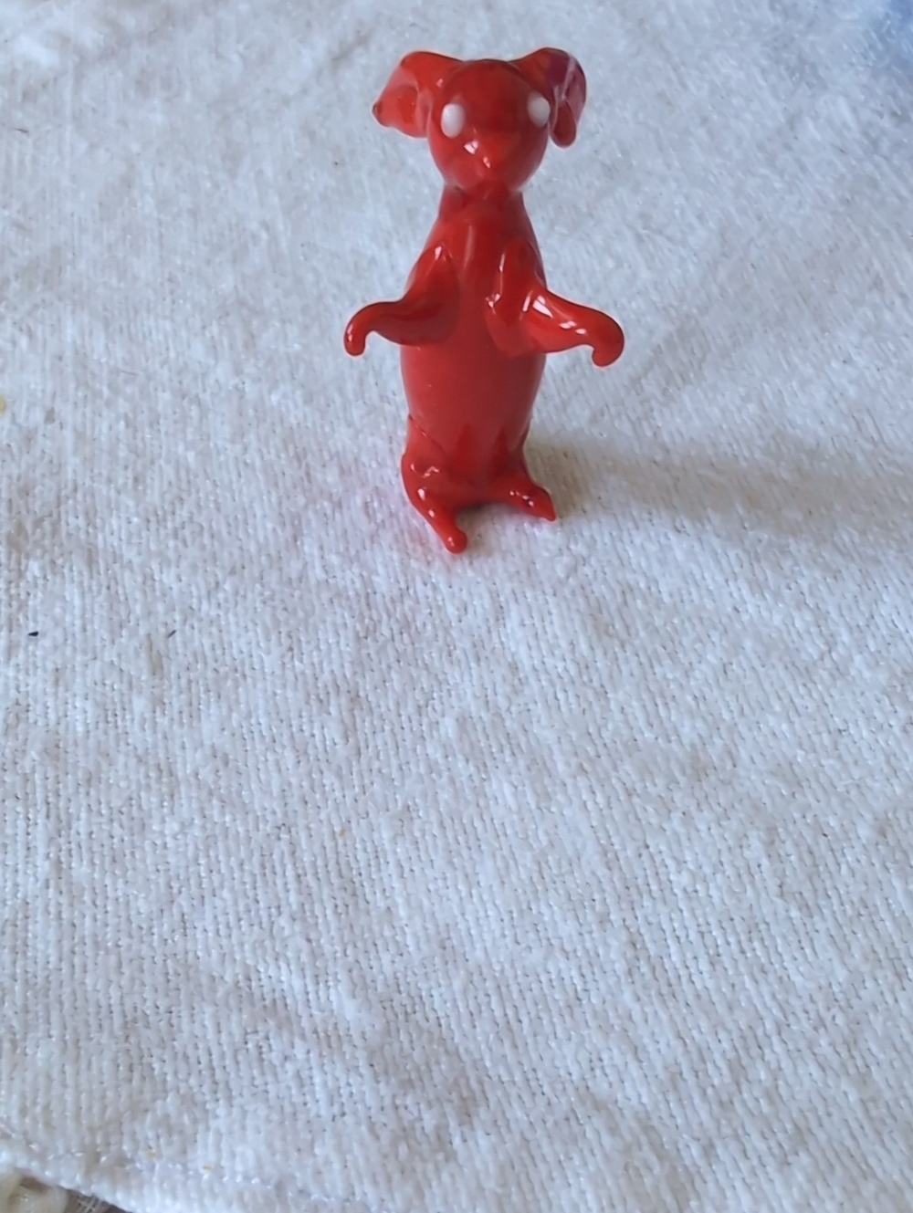 Mid Century Collectable Glass Red Rabbit - Picture 5 of 5